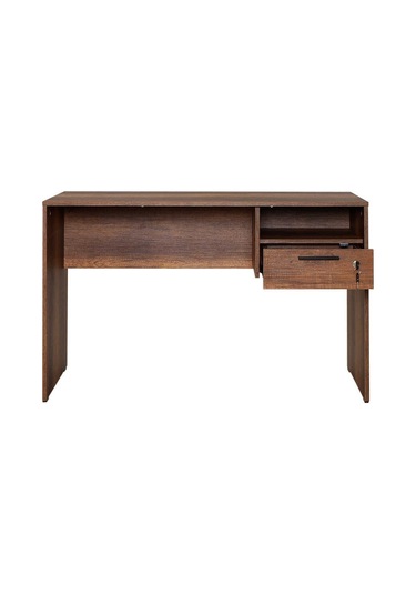 Adoremobilya Concept Kilitli Çekmeceli Çalışma Masası - Oslo Ceviz Oslo Ceviz