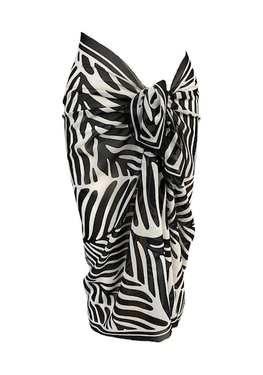 Tarzını Seç Pareo Zebra Desenli 150x95 Cm Çok Renkli