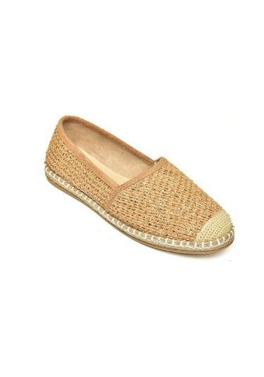 Fox Shoes D280250017 Altın Hasır Günlük Kadın Ayakkabı Altın-hasır Altın