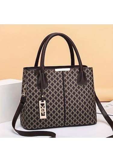 Trendy Timsah Desenli Tote Çanta