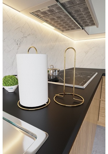 Gold Altın Kaplama Paslanmaz Dolu Çelik Havlu Peçetelik, Metal Havluluk