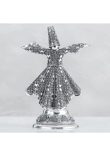 Semazen Gümüş Renk Ebat : 18 X 26 Cm.