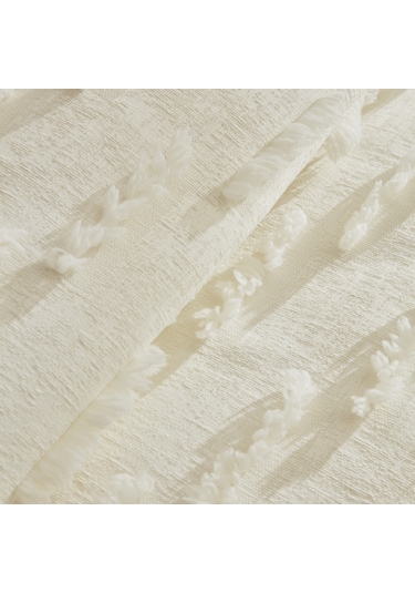 Kaşmir Home Ella Çift Kişilik Yatak Örtüsü Offwhite Beyaz