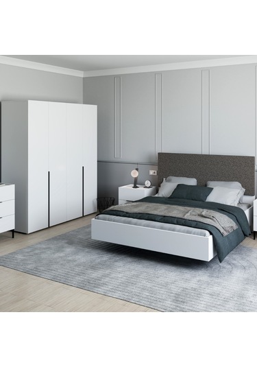 Oryana Çift Kişilik Karyola-mat Lake Beyaz 171x120x206 Cm Oryana Çift Kişilik Karyola-mat Lake Beyaz 171x120x206 Cm