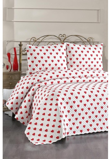 Ultrasonik Kapitoneli Kalben Çift Kişilik Yatak Örtüsü Çok Renkli