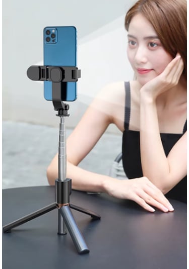 K8 2in1 Bluetooth Kumandalı 130cm Telefon Tripodu Selfie Çubuğu