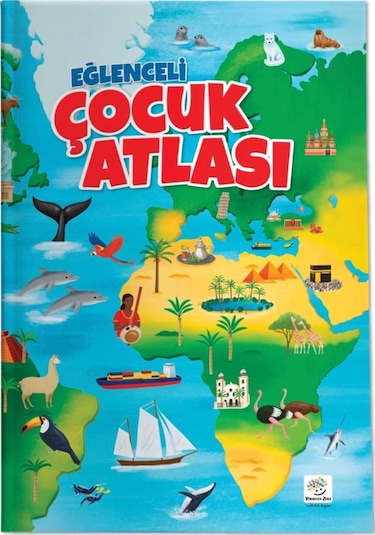 Eğlenceli Çocuk Atlası (dev Boy, Karton Kapak, Renkli, Eğlenceli, Eğitici)