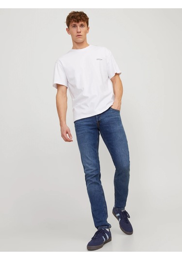 Jack & Jones Erkek Glenn 814 Slım Fıt Jean Kot Pantolon Mavi
