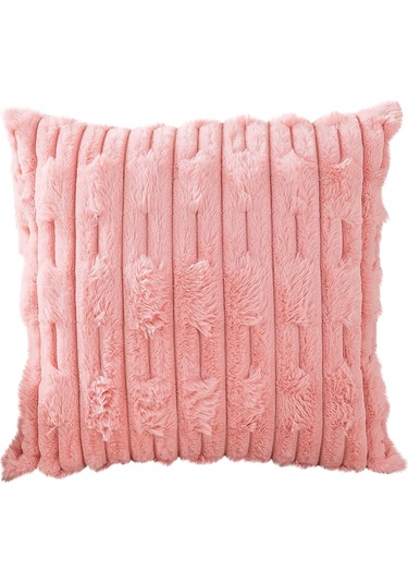 Peluş Yastık Kılıfı Çift Taraflı Üç Boyutlu Yastık Kılıfı Oturma Odası Kanepe Dekoratif Yastık Kılıfı Yumuşak Bel Yastığı 45 45cm Diğer