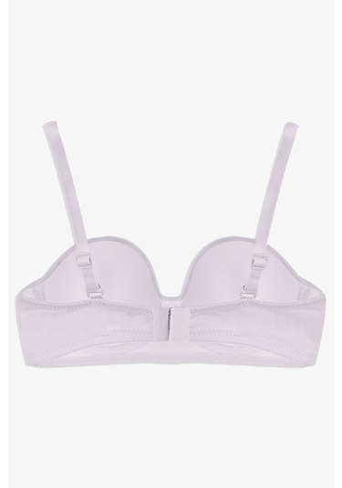 Kadın Dolgusuz Mikro Straplez Sütyen Beyaz