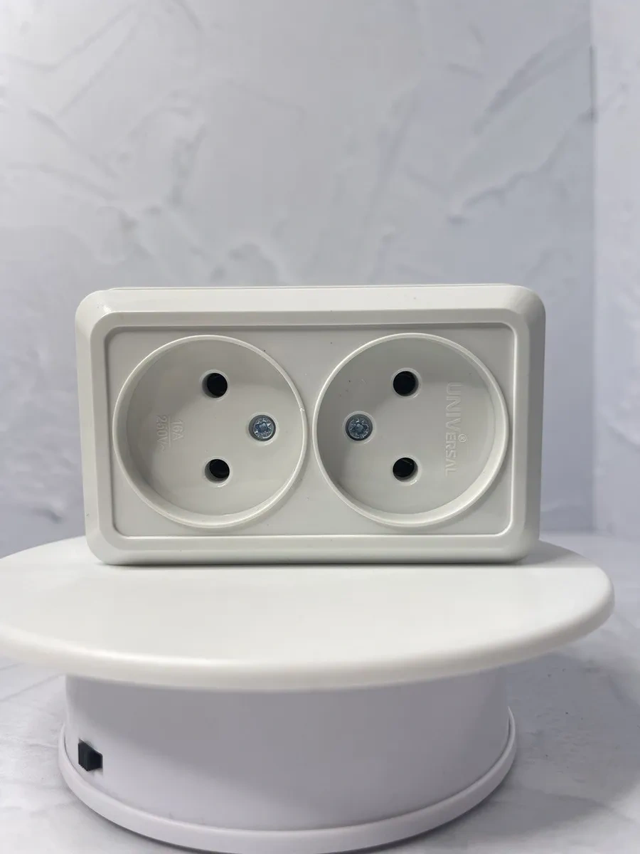 Unıversal Topraklaması Olmayan Çift Hazneli Priz 5 Adet 175332298 Olimpiya