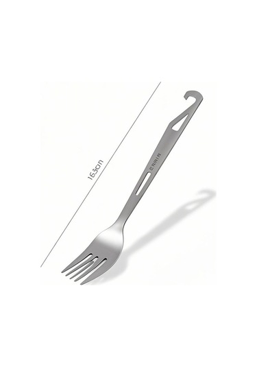 Fortunelane Titanyum Spork Çatal Kaşık Açıcı, 16.2cm 15g Hafif, Doğa Kampı Trekking Outdoor, Farklı Renkler Çok Renkli