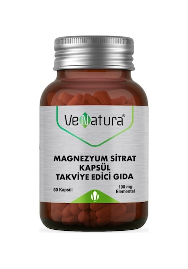 Venatura Magnezyum Sitrat 60 Kapsül