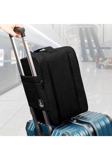 Neevoyu Seyahat Ayakkabı Depolama Çantası Su Geçirmez Organizatör 3 Çift Ayakkabı Taşıyabilir Siyah Spor Ayakkabı Çantası Siyah