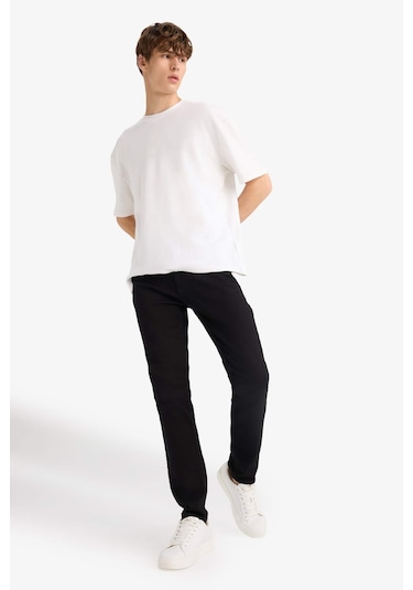 Defacto Pedro Slim Fit Dar Kalıp Normal Bel Dar Paça Jean Pantolon S2711az25aunm40 Siyah Defacto Pedro Slim Fit Dar Kalıp Normal Bel Dar Paça Jean Pantolon S2711az25aunm40 Siyah