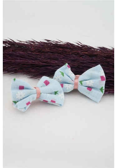 Çocuk Kıstırmalı Fiyonk Model Toka Buz Mavisi Açık Mavi