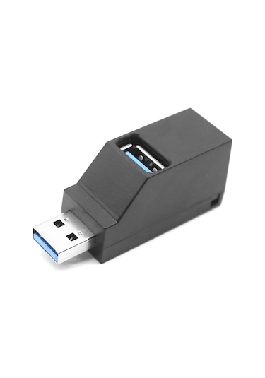 Hombey Usb 3.0 Ve 2.0 3 Portlu Hızlı Hub: Çoklu Cihaz Entegrasyonu İçin Mini Taşınabilir Usb Genişletici, Siyah