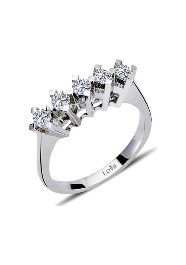 Lova F Renk 0,60 Karat Pırlanta Beştaş Yüzük - IDL Sertifikalı