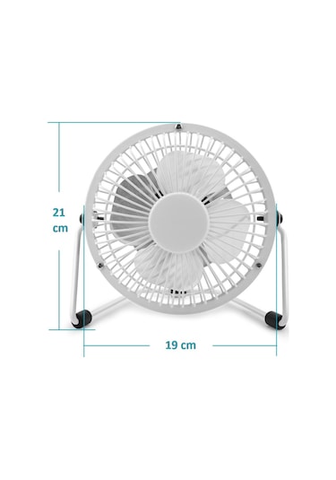 Hadron HDX7251 Metal 8" USB Masaüstü Taşınabilir Vantilatör