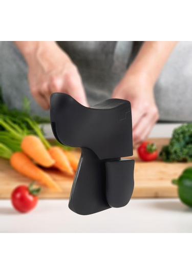 Homyl Gıda Doğrama Için Parmak Koruyucu Çok Fonksiyonlu Siyah