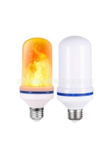 Springsun Yüksek Kaliteli Led Alev Ampulü - Dinamik Alev Efekti, E26 Duy, Kırmızı, Dayanıklı Ve Pratik