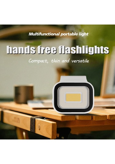 Yifomall Mavi Siyah Ip66 Su Geçirmez Cob Kamp Lambası, 500lm, 10 Saat Süre, Manyetik Ve Askıya Takılabilir, 800mah Şarj Edilebilir, Dış Mekan İçin Hafif Çok Renkli