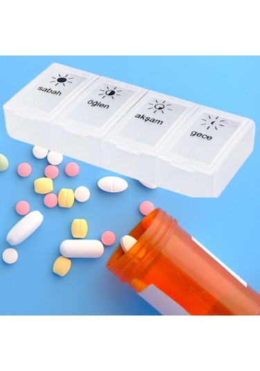 1 Adet Günlük İlaç Kutusu İlaç Kutusu Düzenleyici