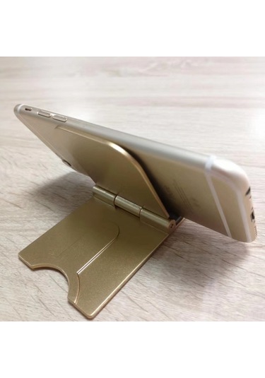 Fosenze Mobil Ve Tablet Masaüstü Tutucu, Çoklu Cihaz Uyumlu, Katlanabilir Açı Ayarlı, Dayanıklı Malzeme, Sarı