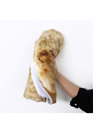 Yaozixa Tortilla Desenli Kumaş Battaniye - 100cm Çaplı Evde Kullanıma Uygun Konforlu Manta DiğER