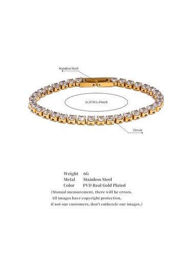 Altın Eetit 4mm Yüksek Kaliteli Parlak Kübik Zirkonya Zincir Bilek Bilezik Bileklik Kadınlar İçin Paslanmaz Çelik Zarif Premium Takı Yeni Altın