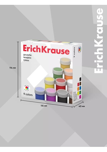 Erichkrause Guaj Basic 9 Renk, Her Biri 17ml 59923166 Beyaz