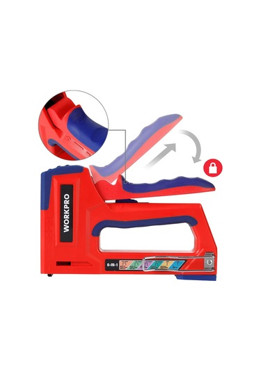 Workpro WP223002 6 in 1 Profesyonel 6-14 MM Mekanik Zımba + 15 MM Çivi Tabancası Set