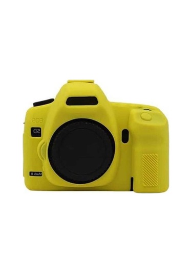Pazly Canon Eos 5d2 / 5d Mark Iı Silikon Kılıf, Dslr Fotoğraf Makinesi Korumalı Çanta - Sarı
