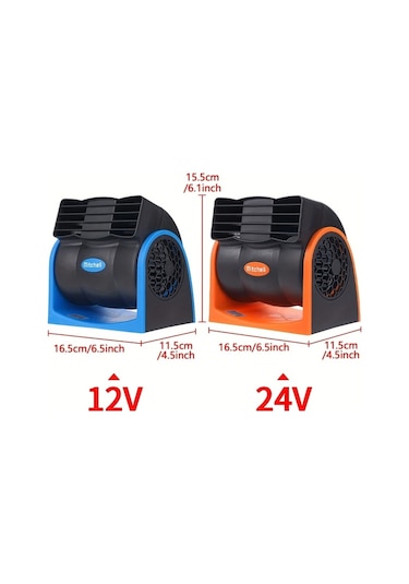 Xuweiwei 24v Araç Hız Kliması Sessiz Soğutucu Araba Kamyon Tekne Ve Karavanlar İçin Usbli Hava Üfleyici