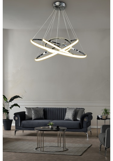 Alex 4'lü Çember Modern Tasarım - Kumandasız / Gold Gold