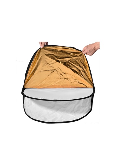 Lemestar 60x90 Cm 5'li 1 Elips Fotoğraf Işık Yansıtıcı - Altın, Gümüş, Beyaz, Siyah, Yarı Saydam - Taşıma Çantası İle Esnek Çelik Çerçeve