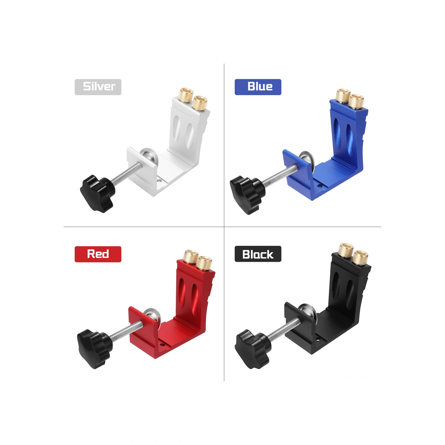 Folinda Ahşap İşçiliği İçin 15 Eğik Delik Konumlandırıcı - Ahşap Ürünlerde Sabit Konumlandırma Ve Delme Aracı Mavi