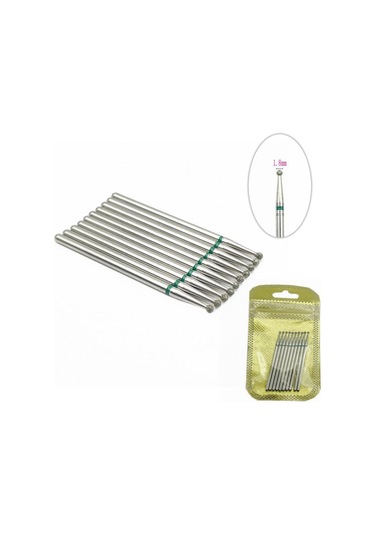 10 Adet/takım Elmas Tırnak Matkap Ucu Döner Uçları Elektrikli Manikür Makinesi Freze Kesici Bur Tırnak Sanat Aracı Aksesuarları Cd18