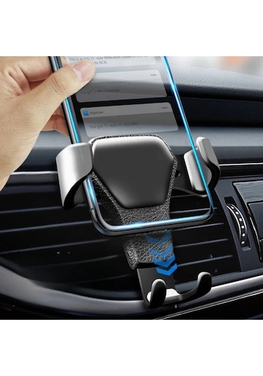 Hightower Evrensel Araç Havalandırma Telefon Tutucu Siyah, 360 Derece Dönebilir, Tek Elle Kullanım