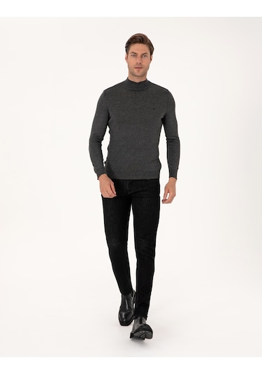 Pierre Cardin Erkek Antrasit Melanj Kazak /triko 50314176-vr081 Antrasit Melanj