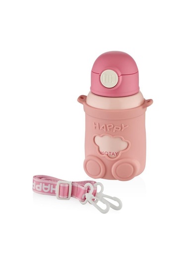 Shotay Happy Everyday Çelik Termos Matara Çocuk 480ml Pembe