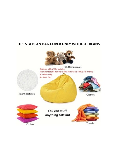 Fochsia Pembe Xl 9 Renk Seçenekli Outdoor Bean Bag Sandalye Yan Cep Çantalı Taşınabilir Pembe