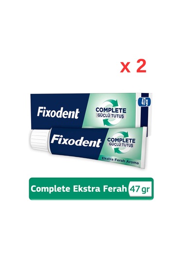 Complete Ekstra Ferah Diş Protezi Yapıştırıcı Krem 47g - 2 Adet