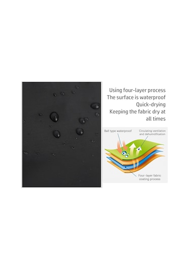 Vkemall Siyah Kalın涤纶 Banyo Perdesi - Su Geçirmez Ve Mantar Engellici, 120x180 Cm, 8 Adet Kanca İle Tamamlanmış, Özel Bölme Fonksiyonu Siyah