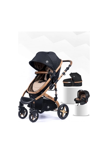 Maxi Taxi Fast Pro Alüminyum Travel Sistem Bebek Arabası Maxitaxi.019 Altın - Siyah
