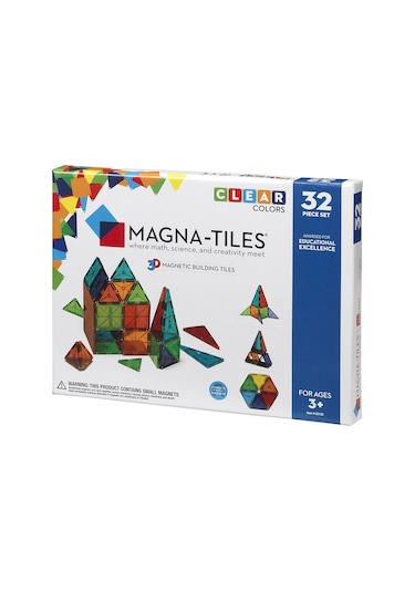 Magna-tiles Magna Tiles Clear Colors 32 Parça Manyetik