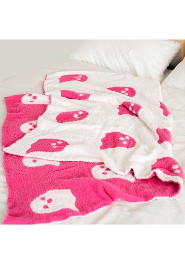 Cadılar Bayramı Dekoratif Battaniye Yumuşak Battaniye Rahat Battaniye Çocuk Battaniyesi Yatak Kanepe 110 150cm Pembe Diğer