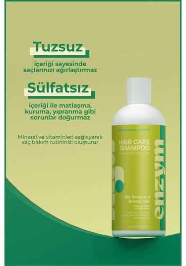 Yağlı Saç Derisi Ve Yağlı Saçlar İçin Saç Bakım Şampuanı 400 Ml