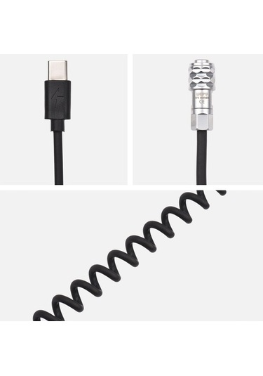 Novahub Andoer Usb-c Bmpcc 4k/6k Güç Kablosu - Qc/pd Hızlı Şarj, 1m Siyah, Yüksek Kalite, Kullanıcı Dostu