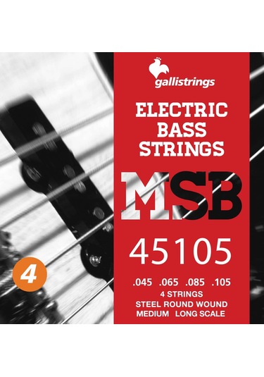 Galli Msb45105 Model 045-105 Çelik Bas Gitar Tel Seti